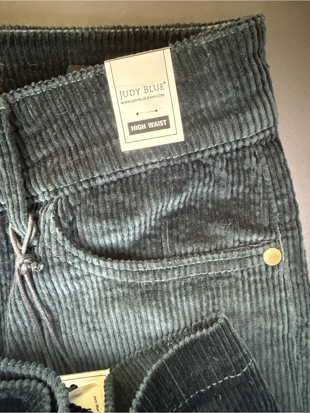Judy Blue High Waist Corduroy Pants - Emerald Green